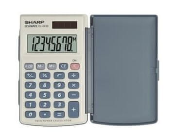 Sharp Platinet KALKULATOR Z ROČNIM PRIKLJUČEVALNIKOM EL243S