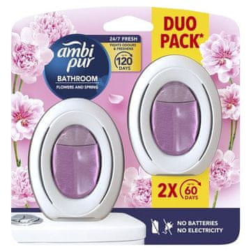 Ambi Pur Osvežitev. Air Kopalnica - cvetje, 2x7,5ml