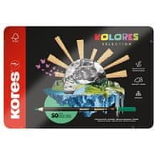 Kores Kolores Selection trikotne barvice, 50 barv