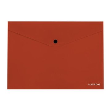 Verde-A4 zložljivo ohišje z gumbom, opeka, 1 kos