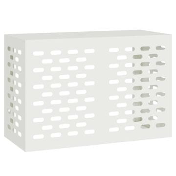 Vidaxl Prekrivalo za klimatsko napravo Bela 90 x 40 x 60 cm Jeklo