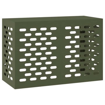 Vidaxl Prekrivalo za klimatsko napravo Olivno zelena 90 x 40 x 60 cm