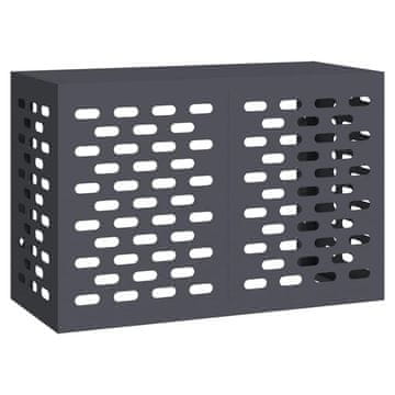 Vidaxl Prekrivalo za klimatsko napravo Antracit 90 x 40 x 60 cm Jeklo