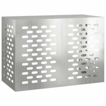 Vidaxl Prekrivalo za klimatsko napravo srebrna 100 x 50 x 70 cm