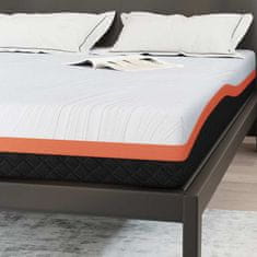 Vidaxl Vzmetnice Bela, siva 140 x 190 cm