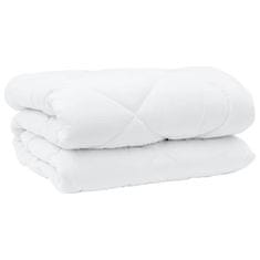 Vidaxl Prešitke in odeje Bela 200 x 220 cm Mikrovlakna