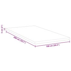 Vidaxl Blazine za vzmetnice Bela 100 x 200 cm