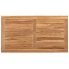 Vidaxl Klubska miza Rjava 90 x 50 x 45.5 cm Trden tikov les