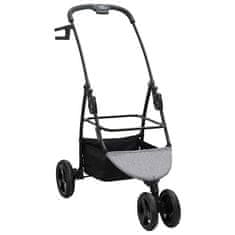 Vidaxl Zložljiva otroška voziček Siva 78 x 54 x 101 cm Oxford tkanina