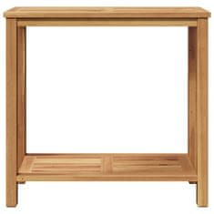Vidaxl Konzolna miza Rjava 85 x 35 x 75 cm Trden tikov les