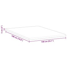 Vidaxl Blazine za vzmetnice Bela 140 x 190 cm
