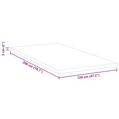 Vidaxl Blazine za vzmetnice Bela 120 x 200 cm