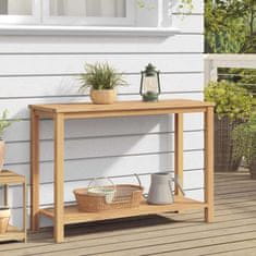 Vidaxl Konzolna miza Rjava 110 x 40 x 45 cm Trden tikov les