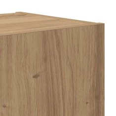 Vidaxl 4-delni komplet TV omaric na steni iz umetnega hrasta