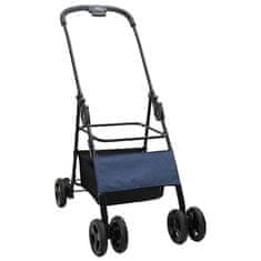 Vidaxl Zložljiva otroška voziček Modra 81 x 47 x 99 cm Oxford tkanina