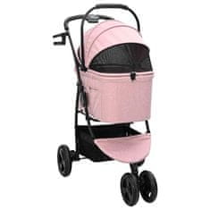 Vidaxl Zložljiva otroška voziček Roza 78 x 54 x 101 cm Oxford tkanina