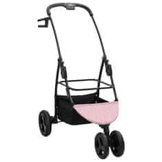 Vidaxl Zložljiva otroška voziček Roza 78 x 54 x 101 cm Oxford tkanina