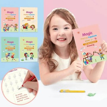 Smania Knjige za neskončno vajo PenMagic (set 4 knjig) | Učenje | Delovni zvezki za otroke