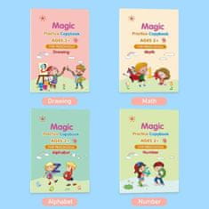 Smania Knjige za neskončno vajo PenMagic (set 4 knjig) | Učenje | Delovni zvezki za otroke