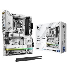 ASRock Z890 Steel Legend Wi-Fi osnovna plošča, LGA1851, DDR5, gaming, ATX (90-MXBPF0-A0UAYZ)