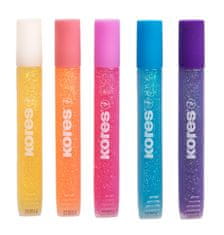 Kores Gliter lepilo, 5 barv x 10,5 ml, pastelno
