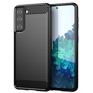 OEM CARBON etui za SAMSUNG S21 FE črn