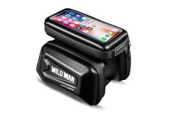 WILD MAN WILDMAN kolesarska torba za okvir z zadrgo 1,2 l (4"-7") E6S črna