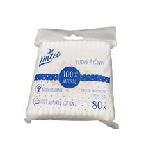 LINTEO Vatové tyčinky - papírové, 80ks