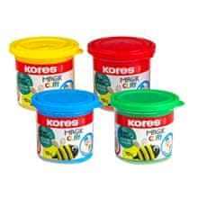 Kores Glina za modeliranje MAGIK CLAY, 4 barve