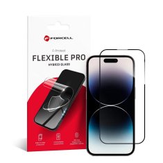 FORCELL Hibridno steklo za iPhone 14 PRO Forcell Flexible 5D črno