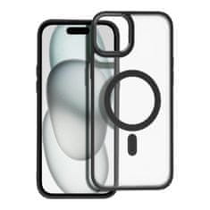 OEM MATTE MAG COVER etui, združljiv z MagSafe za IPHONE 15 Plus, črn