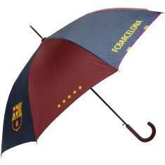 Barcelona FC Dežnik Barcelona Črn, Gumijast Ročaj 105 Cm