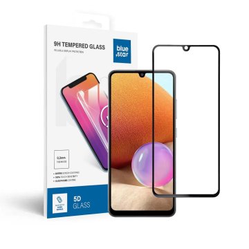 Blue Star Tvrdo steklo za Samsung Galaxy A32 LTE (full glue / case friendly) Blue Star 5D črno
