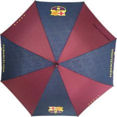 Barcelona FC Dežnik Barcelona Črn, Gumijast Ročaj 105 Cm