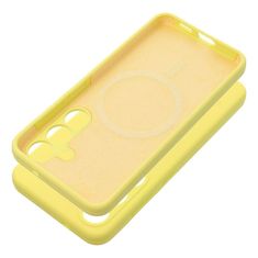 OEM 2 mm silikonski etui za SAMSUNG S25 Plus, združljiv z MagSafe, rumen