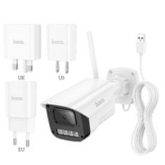 Hoco Zunanja kamera Hoco gun-type 3MP Full HD Wi-Fi D4 bela