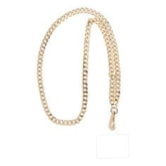 OEM Vratna vrvica za telefon, obesek za telefon - CHAIN #81 / dolžina vrvice 80 cm (40 cm v zanki) / za okoli vratu - zlata