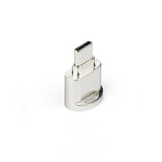OEM Bralnik pomnilniških kartic MicroSD tip C srebrna