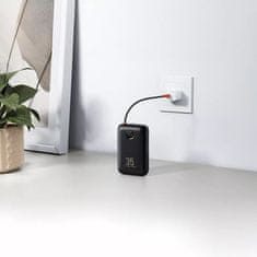 VEGER VEGER powerbank 30000 mAh z vgrajenimi kabli tipa C / Lightning PD QC3.0 35W K3 (W3018) črn