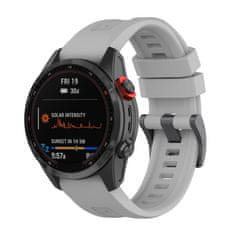 OEM Silikonski pas za GARMIN FENIX 3 / 3HR / 5X / 6X / 6X Pro / 7X / 7X Pro siv (12)