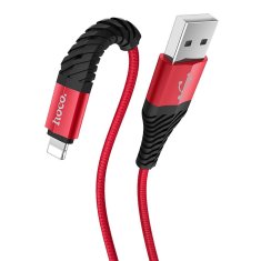 Hoco USB kabel A na Lightning Hoco 2,4A 1 m X38 rdeč