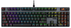 ASUS ROG Strix Scope II X tipkovnica, ROG NX Snow V2, PBT, RGB, USB, US, črna (90MP03XF-BKUA20)