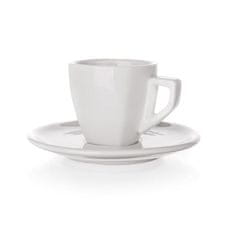 Banquet Komplet skodelic s podlogo, kvadratne ALBA porcelan, 60ml