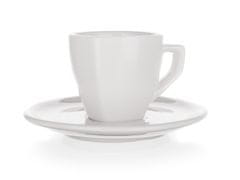 Banquet Komplet skodelic s podlogo, kvadratne ALBA porcelan, 60ml