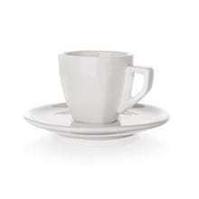 Banquet Komplet skodelic s podlogo, kvadratne ALBA porcelan, 60ml