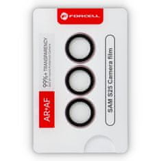 FORCELL Forcell Premium kaljeno steklo za fotoaparat - za Samsung Galaxy S25 Roza zlato