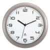 Stenska ura, plastika, 30 cm, srebrna