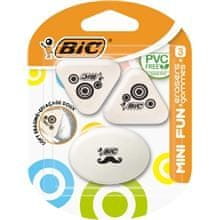 Bic Mini Fun guma, 3 oblike, blister