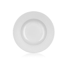 Globoki krožniki Banquet Diam.Line-beli,22,2cm,komplet 6