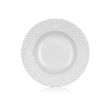 Globoki krožniki Banquet Diam.Line-beli,22,2cm,komplet 6